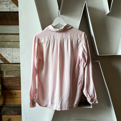 60’s Pink Loop Collar Shirt - Small