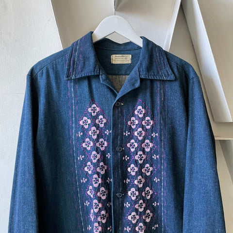 80’s Embroidered Mexican Chore Coat - Medium