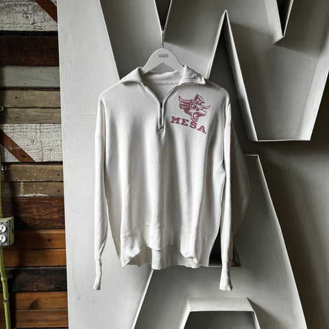 50’s Collegiate Quarter Zip Sweat - Large