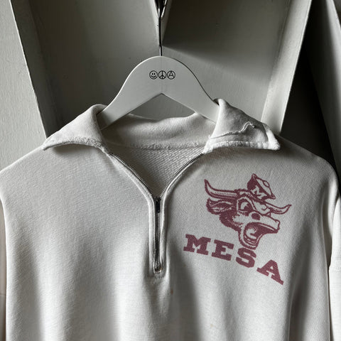 50’s Collegiate Quarter Zip Sweat - Large