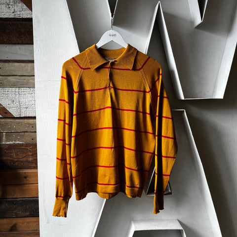60’s Striped Knit Shirt - Medium