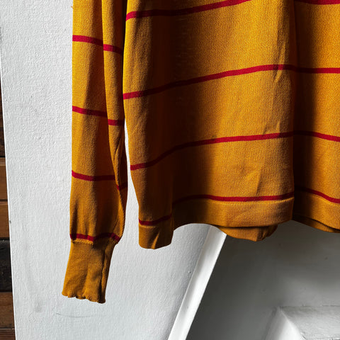 60’s Striped Knit Shirt - Medium