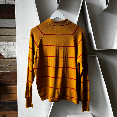 60’s Striped Knit Shirt - Medium