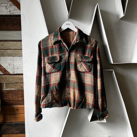 50’s Cropped Loop Collar Towncraft Shirt - Small