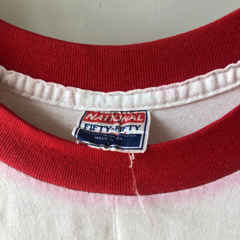 80's Wisconsin Badgers Ringer - Large