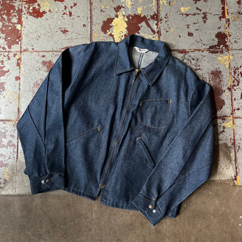 70’s Deadstock Key Imperial Denim Work Coat - Large