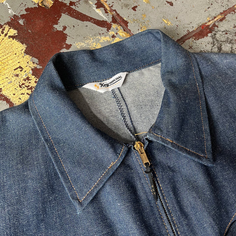 70’s Deadstock Key Imperial Denim Work Coat - Large