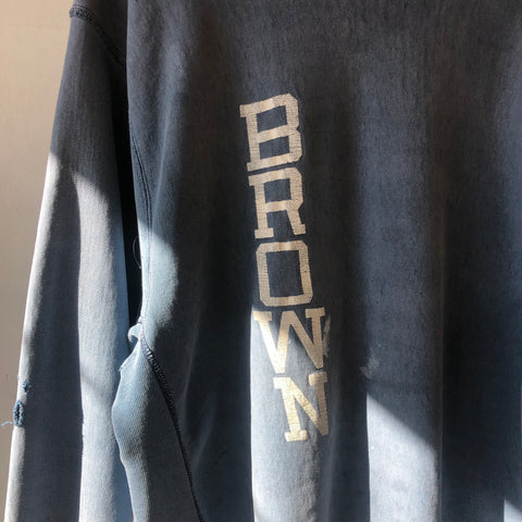 90's Thrashed Brown Crewneck - XL