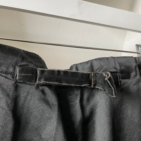 30’s Satin Cropped Buckle Back Trousers - 28” x 19”