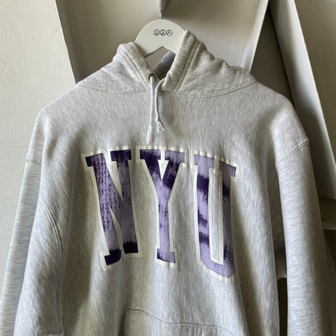 90’s Faded NYU Hoodie - XL