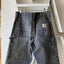 90’s Carhartt Faded Black Dungarees - 33” x 27”