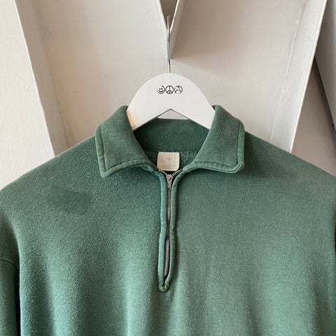 60's Quarter Zip Sweatshirt - Large