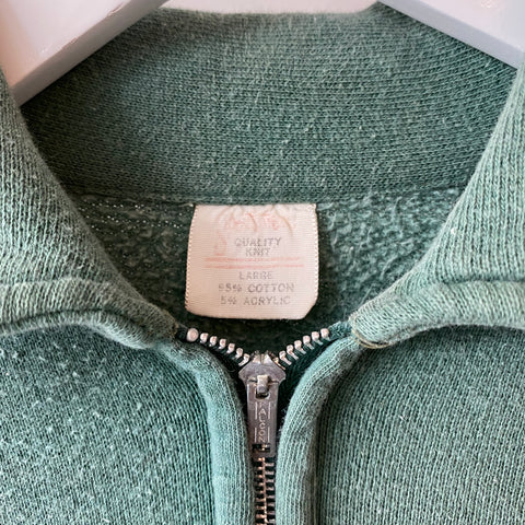 60's Quarter Zip Sweatshirt - Large