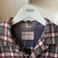 60's Loop Collar Flannel Button Shirt - Medium
