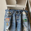 80's Patched Levi's 501 - 33” x 32.5”