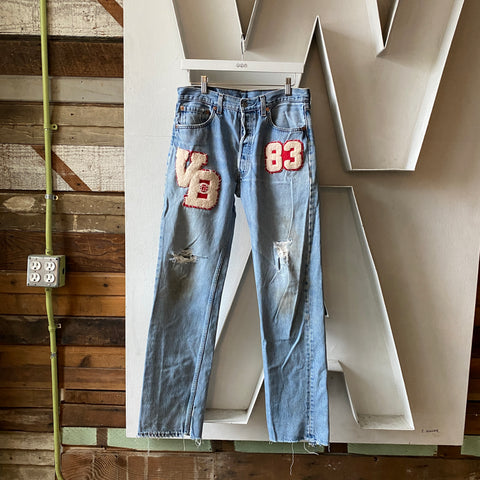 90's Patched Levi's 501 - 31” x 33”