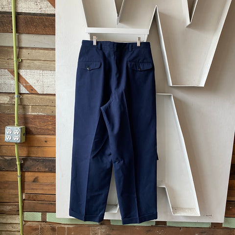 40’s Pleated Wool Trousers - 32” x 29.5”