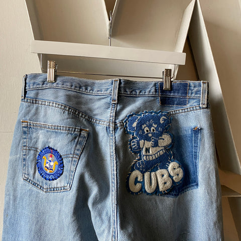90's Patched Levi's 501 - 35” x 30”