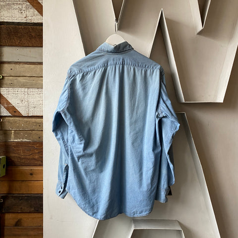70's Levi’s Orange Tab Denim Button Up - Large