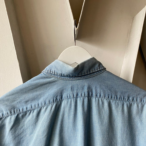 70's Levi’s Orange Tab Denim Button Up - Large