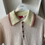 60’s Silk Blend Boucle Polo - Small