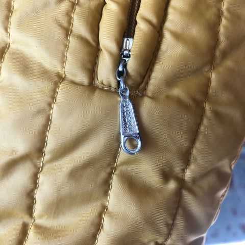 70's/80's Yellow Quilted Jacket - XL