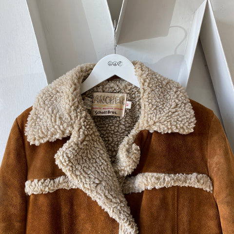 80's Schott Rancher Suede Jacket - Small