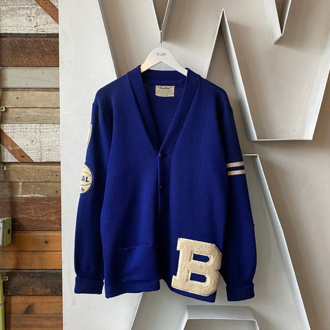 60’s Smithee Varsity Wool Cardigan - Large