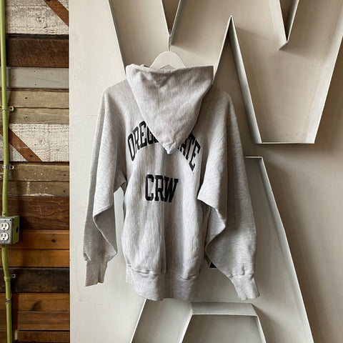 90’s OSU Crew Reverse Weave Parka - XL