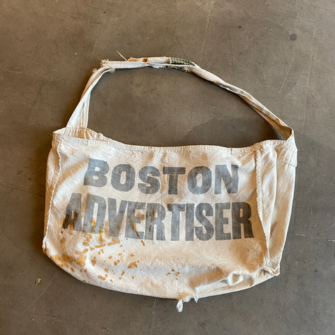 40's Boston Advertiser News Bag - OS