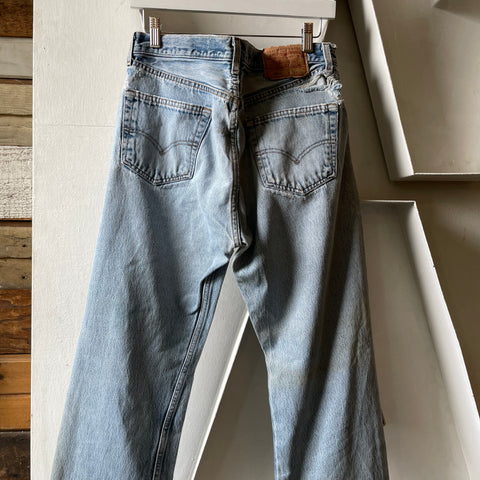 90’s Levi’s Thrashed 501 - 32” x 33”