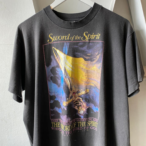 80's Jesus Sword Tee - Large