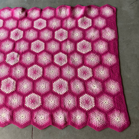 60’s Wool Throw Blanket - 3' x 5'