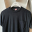 80's Black Pocket Tee - Large
