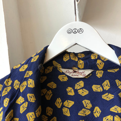 60's Stylecraft Patterned Robe - Medium