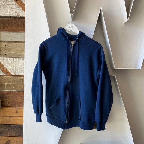 80's Thermal Lined Zip Sweat - XL
