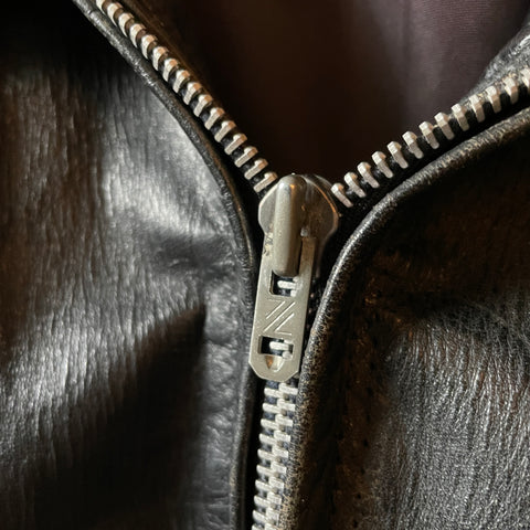 50’s Front Quarter Leather Jacket - Medium