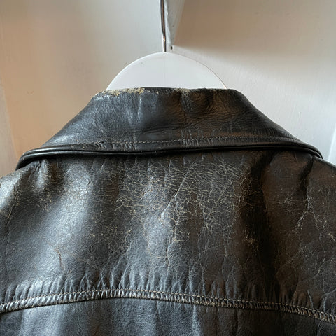 50’s Front Quarter Leather Jacket - Medium