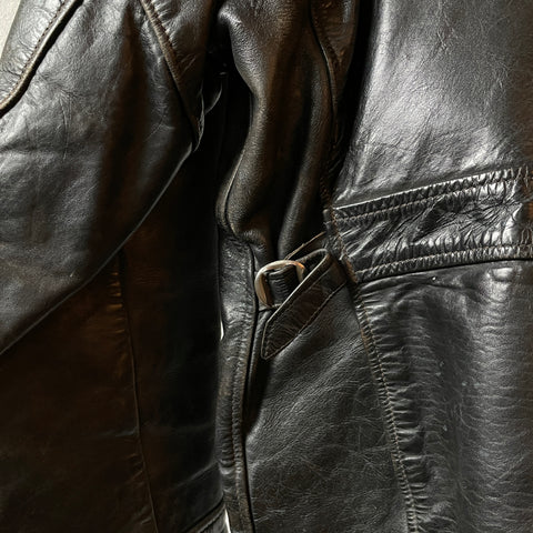 50’s Front Quarter Leather Jacket - Medium