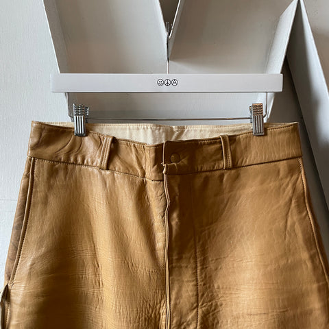 40’s Fringed Leather Pants - 32” x 28”