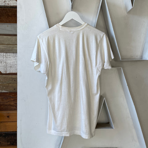 90’s Blank White Tee - Small