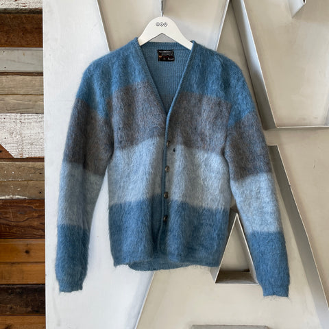 60’s Towncraft Striped Mohair Cardigan - Medium