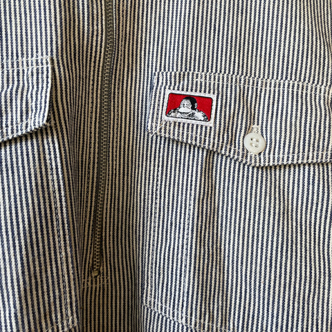 80’s Ben Davis Hickory Stripe Shirt - Large
