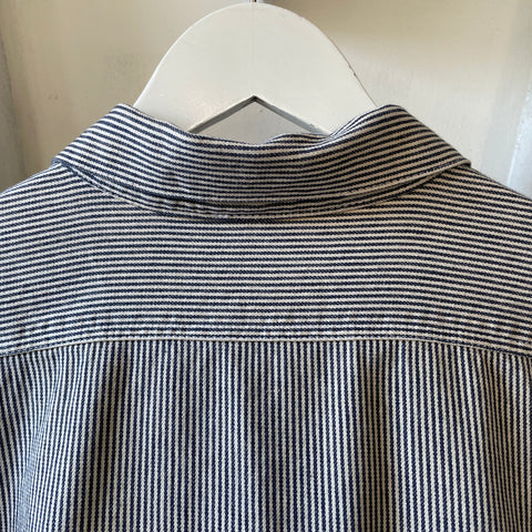 80’s Ben Davis Hickory Stripe Shirt - Large