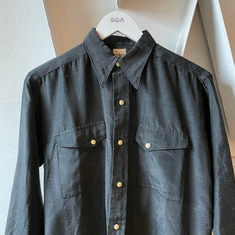 40’s Tailorized Metallic Western Shirt - Large