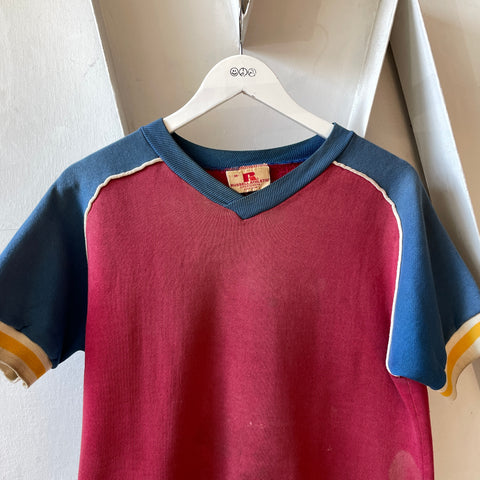 70’s Russell Color Block Sweatshirt - Medium