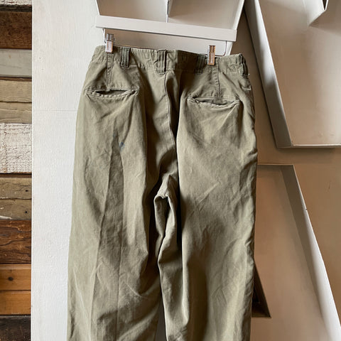 WW2 M-43 Cotton OD Field Trousers - 32” x 28”