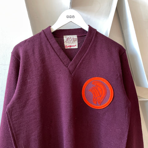 40’s Albion Knitting Varsity Sweater - Large