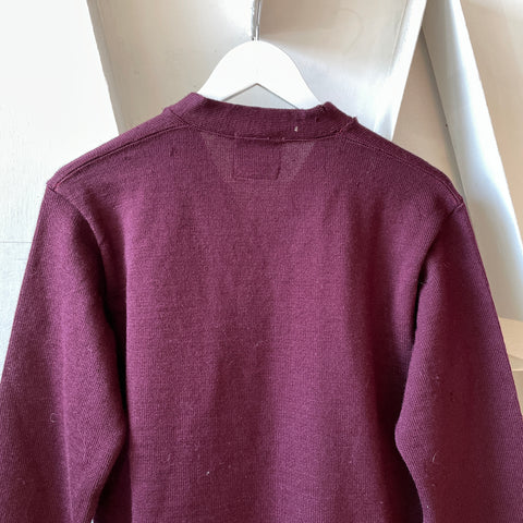 40’s Albion Knitting Varsity Sweater - Large
