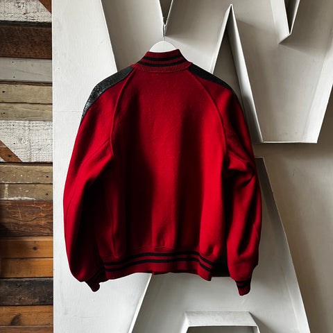 60’s Sandknit Varsity Jacket - Large